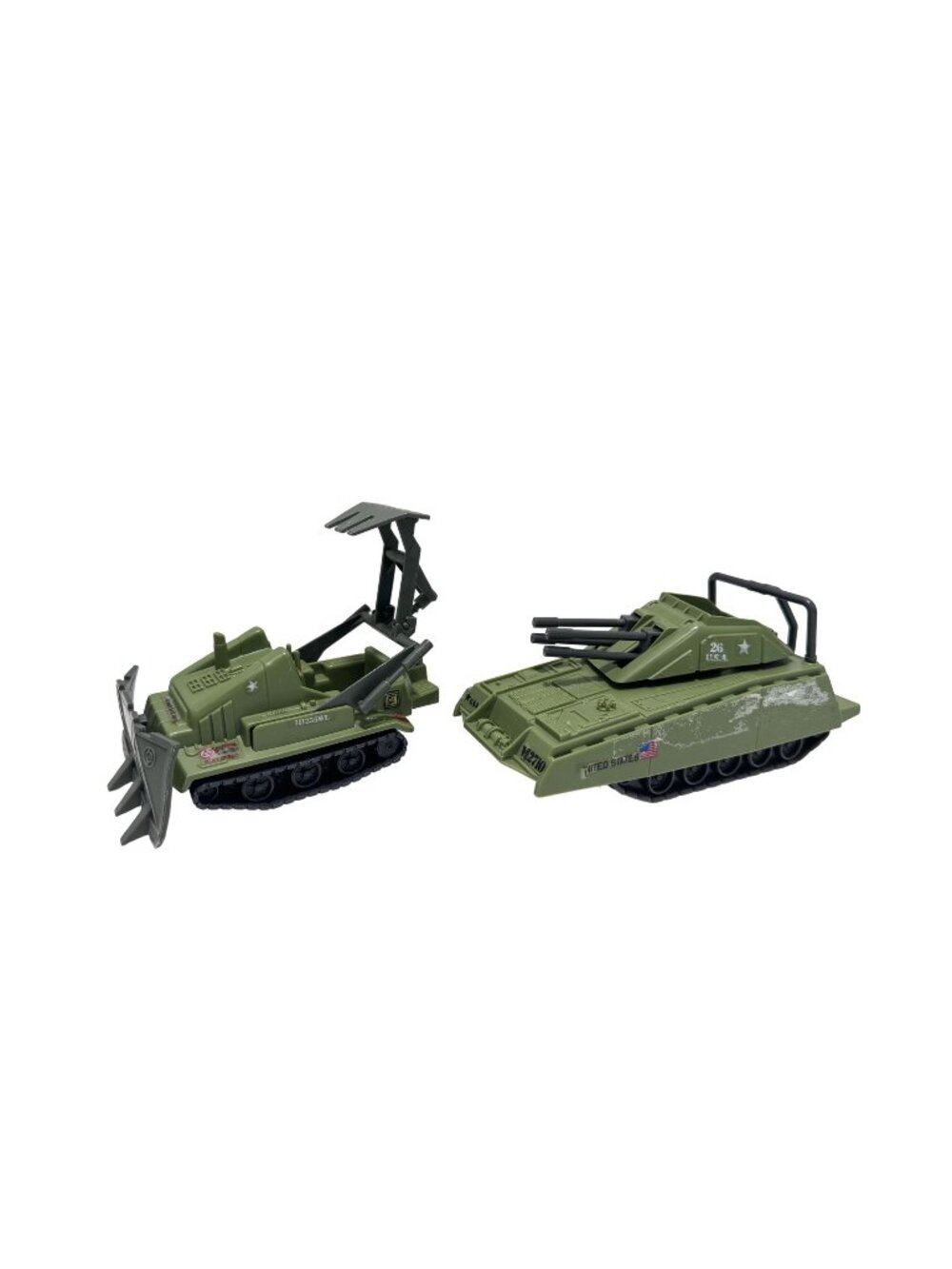 Vintage GI Joe Bomb Disposal Vehicle & Armadillo Mini Tank 1985